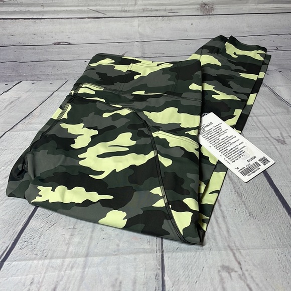 lululemon Fast & Free HR Tight 25” Camo Size 14 - Picture 2 of 7